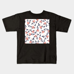 Pink flowers pattern Kids T-Shirt